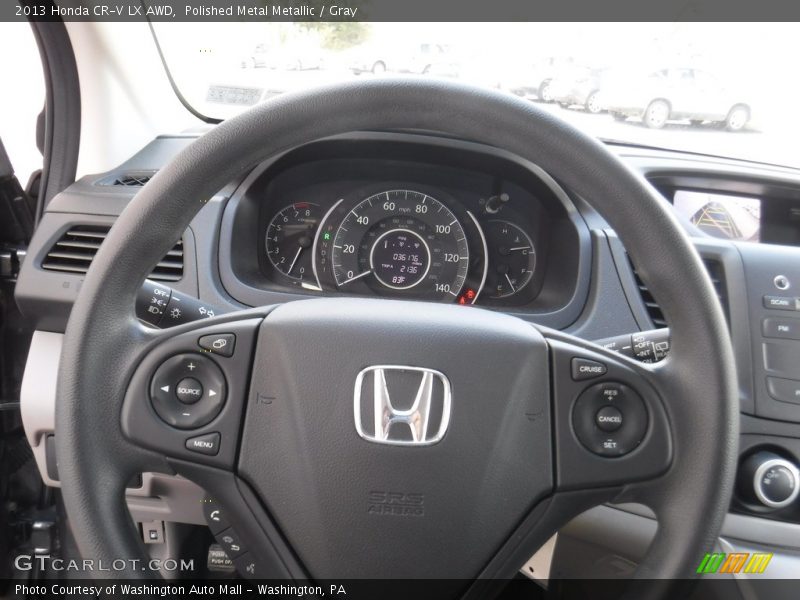 Polished Metal Metallic / Gray 2013 Honda CR-V LX AWD