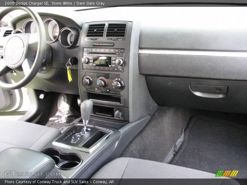 Stone White / Dark Slate Gray 2008 Dodge Charger SE