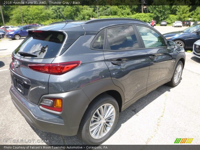 Thunder Gray / Black 2018 Hyundai Kona SEL AWD