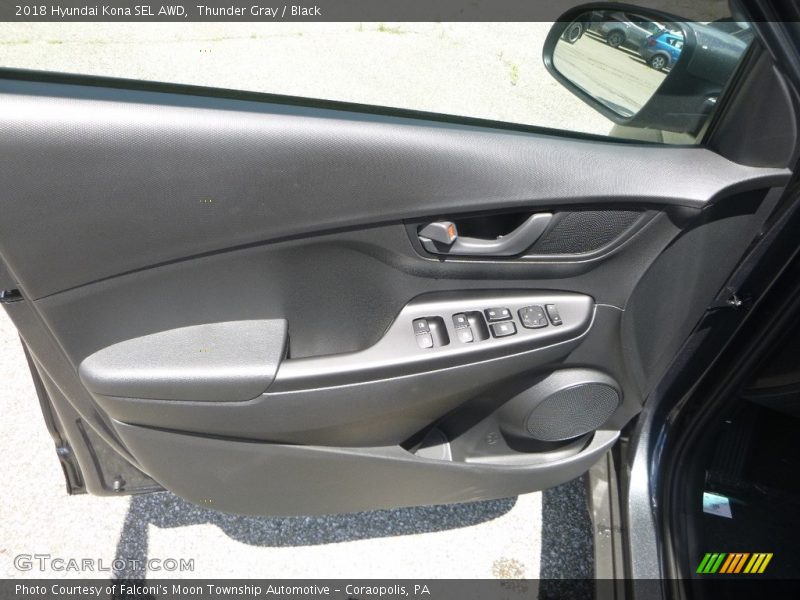 Thunder Gray / Black 2018 Hyundai Kona SEL AWD