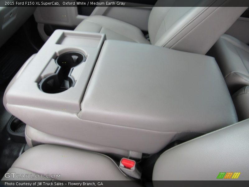 Oxford White / Medium Earth Gray 2015 Ford F150 XL SuperCab