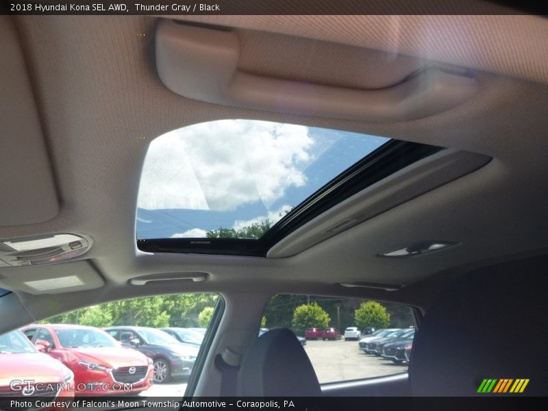 Thunder Gray / Black 2018 Hyundai Kona SEL AWD