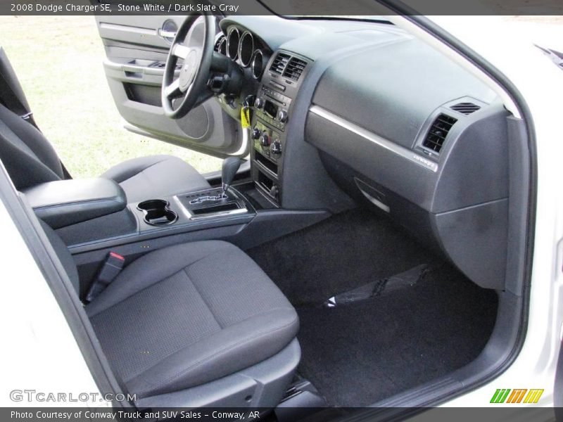 Stone White / Dark Slate Gray 2008 Dodge Charger SE