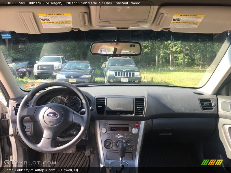 Brilliant Silver Metallic / Dark Charcoal Tweed 2007 Subaru Outback 2.5i Wagon