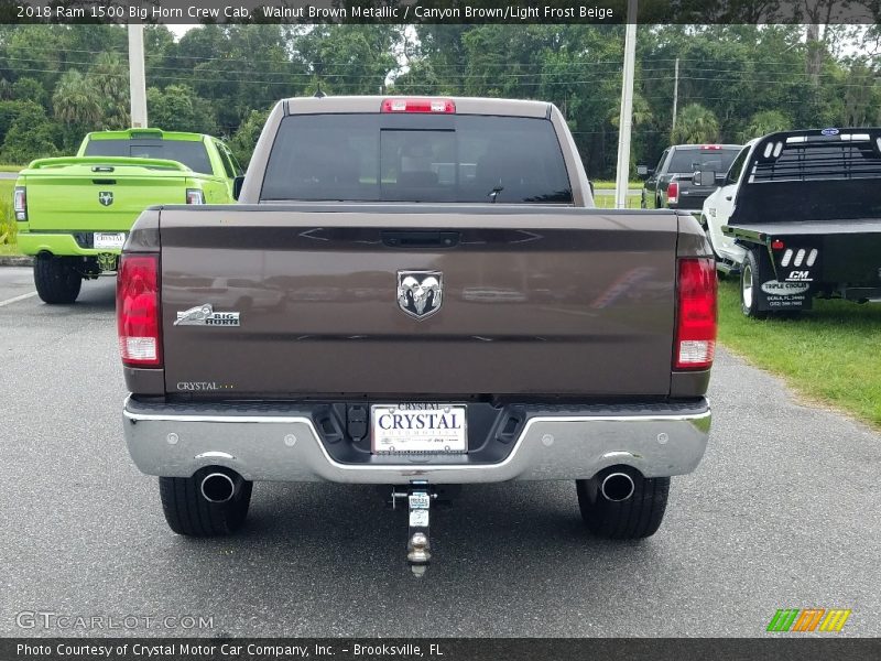 Walnut Brown Metallic / Canyon Brown/Light Frost Beige 2018 Ram 1500 Big Horn Crew Cab