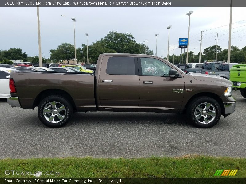 Walnut Brown Metallic / Canyon Brown/Light Frost Beige 2018 Ram 1500 Big Horn Crew Cab