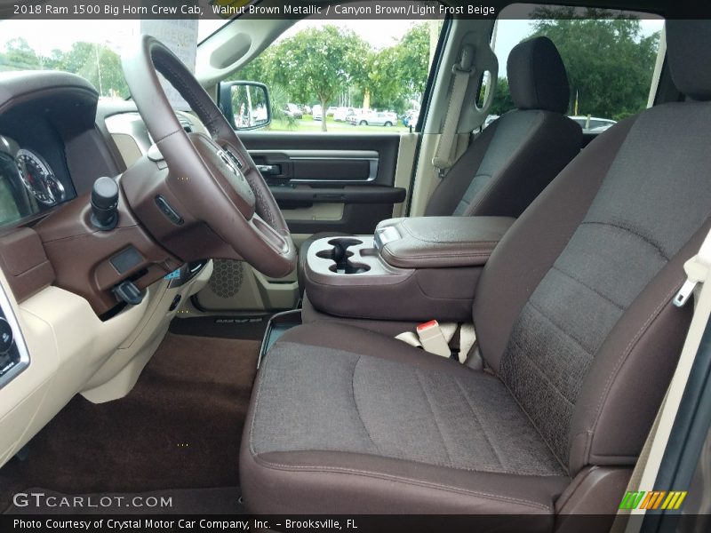 Front Seat of 2018 1500 Big Horn Crew Cab