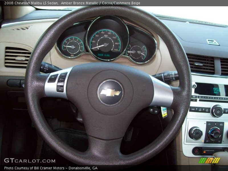 Amber Bronze Metallic / Cocoa/Cashmere Beige 2008 Chevrolet Malibu LS Sedan