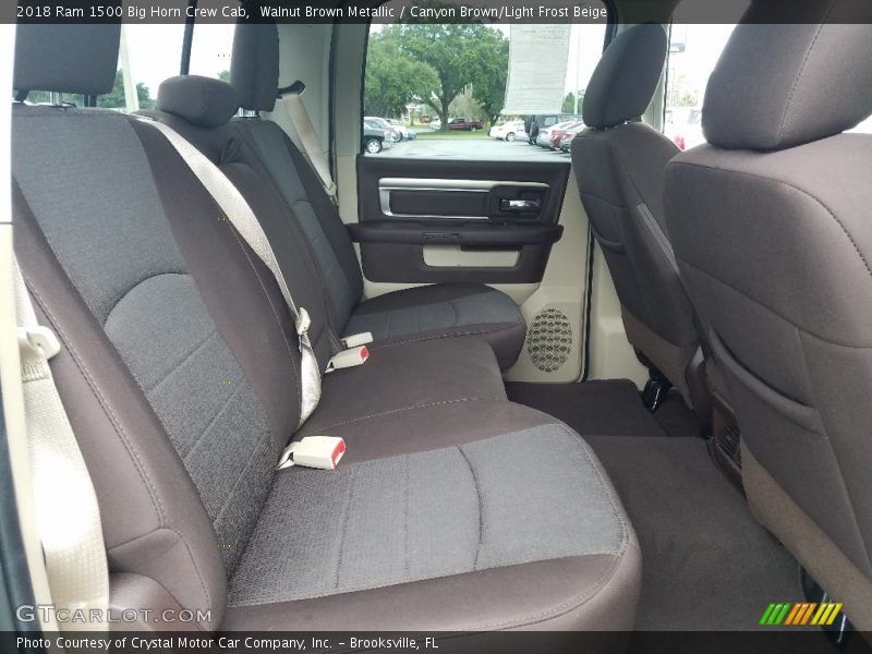 Rear Seat of 2018 1500 Big Horn Crew Cab