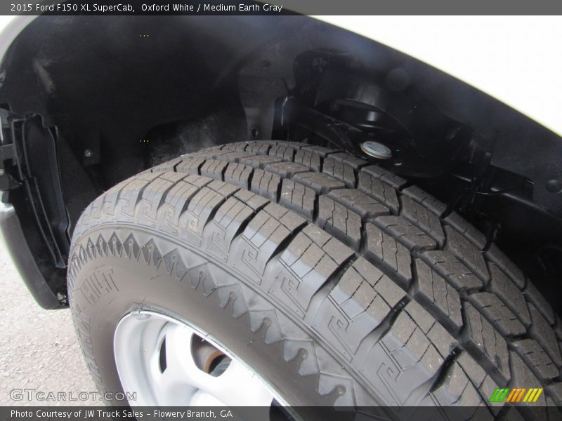 Oxford White / Medium Earth Gray 2015 Ford F150 XL SuperCab