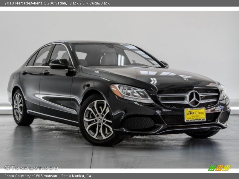 Black / Silk Beige/Black 2018 Mercedes-Benz C 300 Sedan