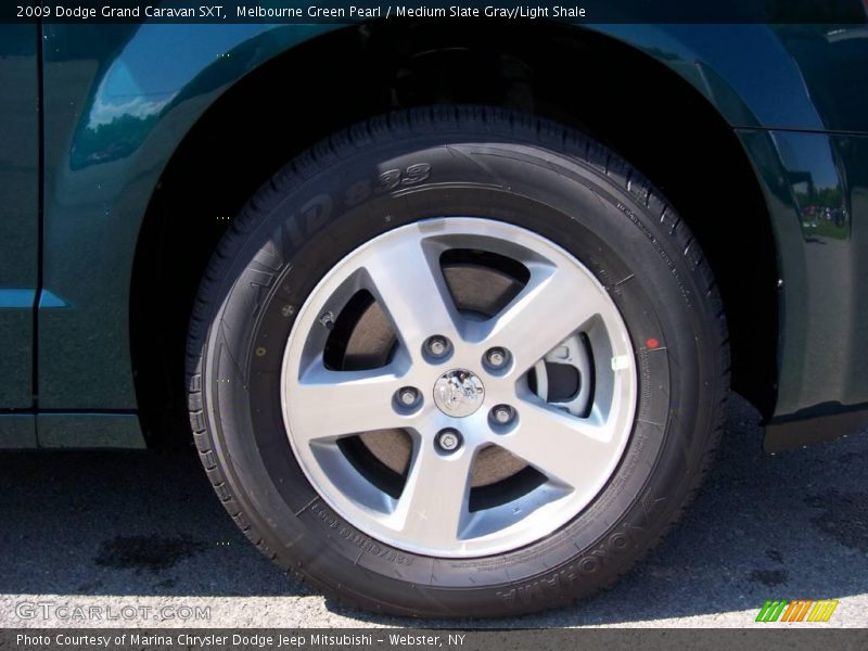 Melbourne Green Pearl / Medium Slate Gray/Light Shale 2009 Dodge Grand Caravan SXT