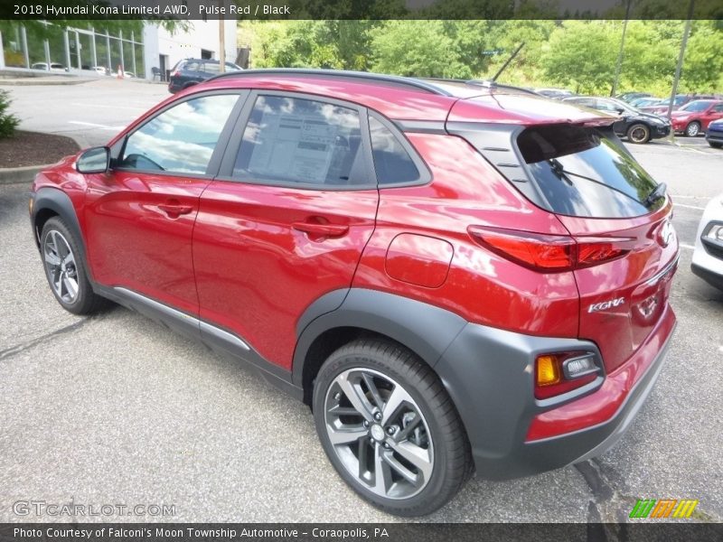 Pulse Red / Black 2018 Hyundai Kona Limited AWD