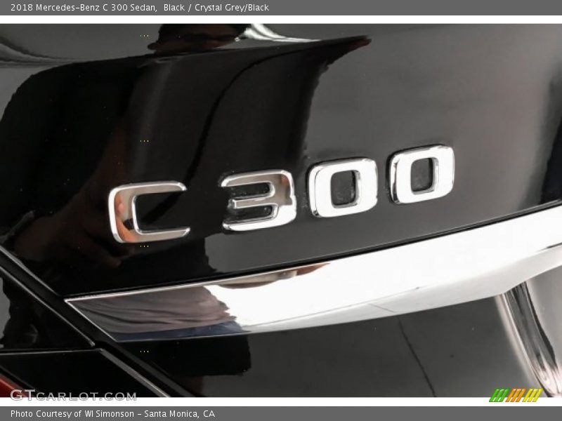 Black / Crystal Grey/Black 2018 Mercedes-Benz C 300 Sedan