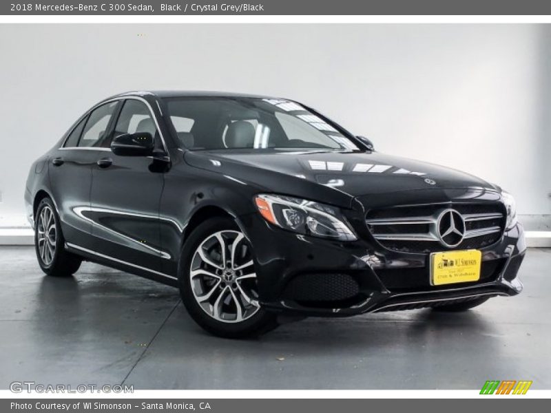 Black / Crystal Grey/Black 2018 Mercedes-Benz C 300 Sedan