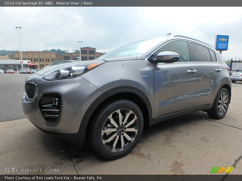 Mineral Silver / Black 2019 Kia Sportage EX AWD