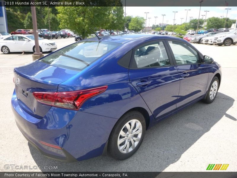 Admiral Blue / Black 2018 Hyundai Accent SE