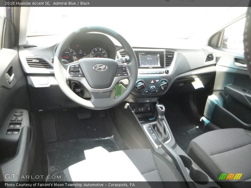Admiral Blue / Black 2018 Hyundai Accent SE