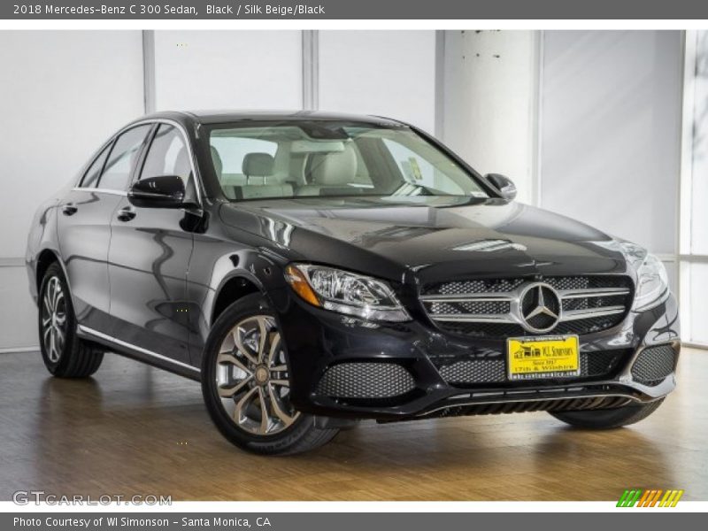 Black / Silk Beige/Black 2018 Mercedes-Benz C 300 Sedan