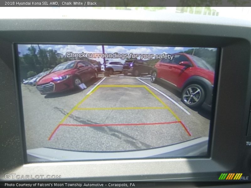 Chalk White / Black 2018 Hyundai Kona SEL AWD
