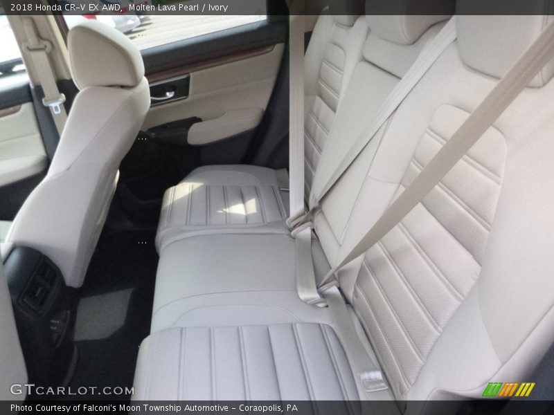 Molten Lava Pearl / Ivory 2018 Honda CR-V EX AWD