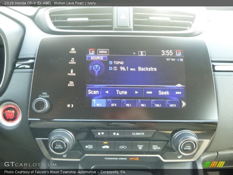 Molten Lava Pearl / Ivory 2018 Honda CR-V EX AWD