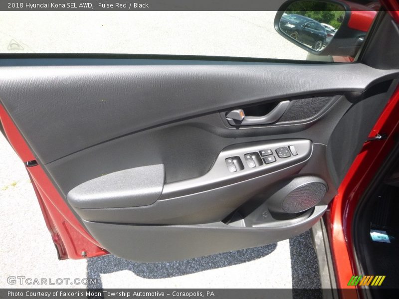 Pulse Red / Black 2018 Hyundai Kona SEL AWD