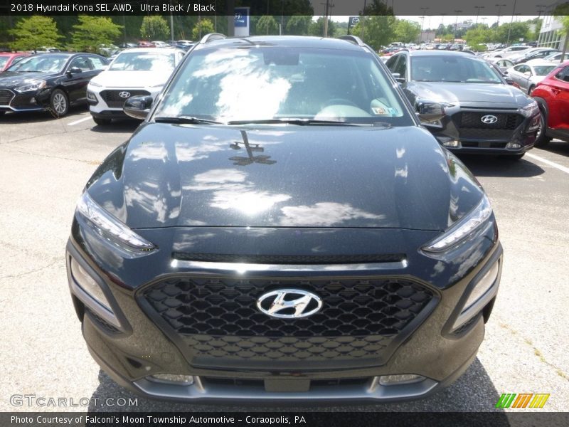 Ultra Black / Black 2018 Hyundai Kona SEL AWD