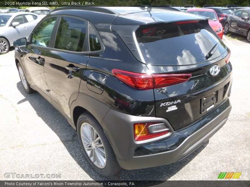 Ultra Black / Black 2018 Hyundai Kona SEL AWD