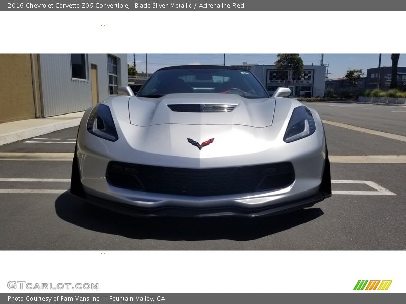 Blade Silver Metallic / Adrenaline Red 2016 Chevrolet Corvette Z06 Convertible