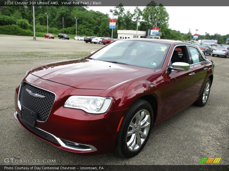 Velvet Red Pearl / Black 2018 Chrysler 300 Limited AWD