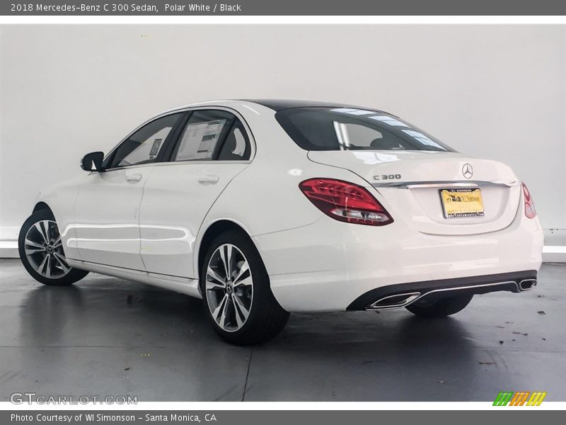 Polar White / Black 2018 Mercedes-Benz C 300 Sedan