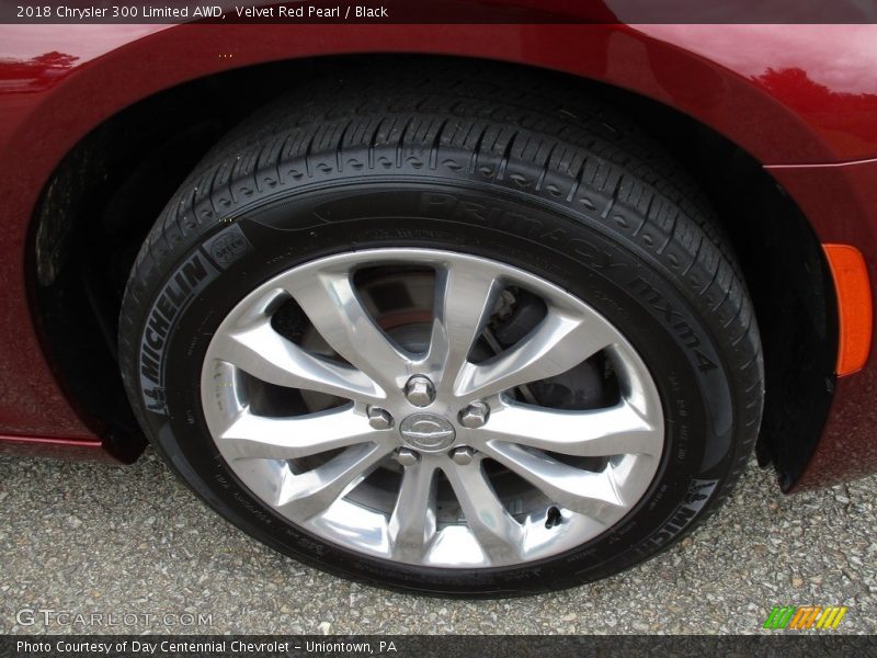 Velvet Red Pearl / Black 2018 Chrysler 300 Limited AWD