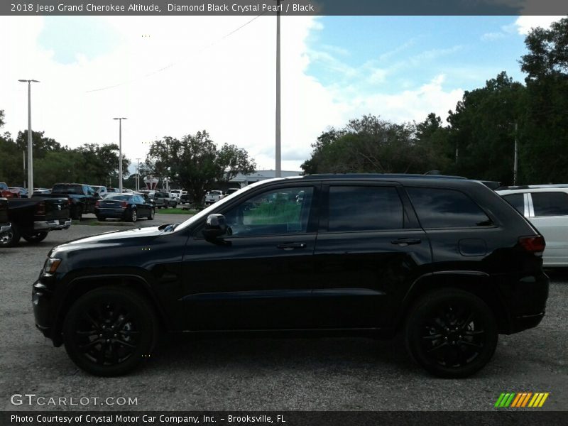 Diamond Black Crystal Pearl / Black 2018 Jeep Grand Cherokee Altitude