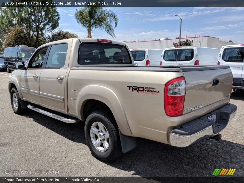 Desert Sand Mica / Taupe 2005 Toyota Tundra SR5 Double Cab