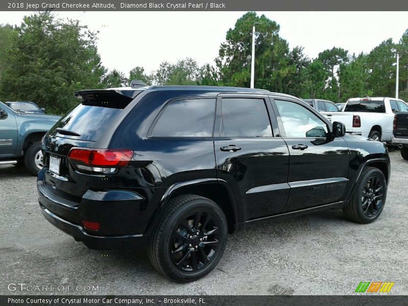 Diamond Black Crystal Pearl / Black 2018 Jeep Grand Cherokee Altitude