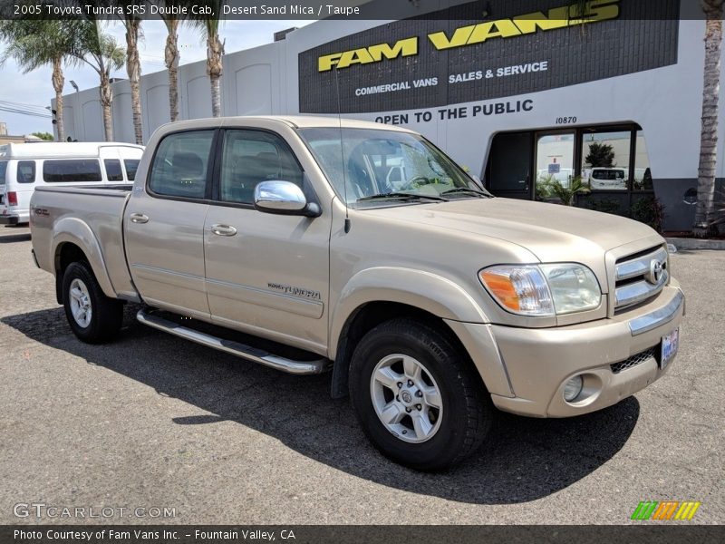 Desert Sand Mica / Taupe 2005 Toyota Tundra SR5 Double Cab