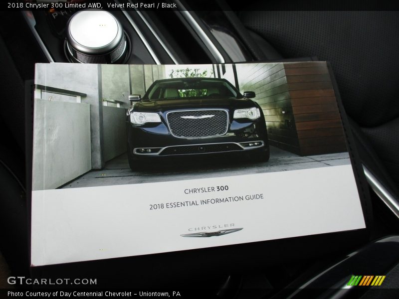 Velvet Red Pearl / Black 2018 Chrysler 300 Limited AWD