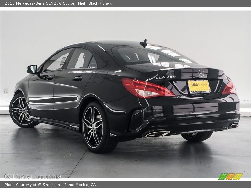 Night Black / Black 2018 Mercedes-Benz CLA 250 Coupe