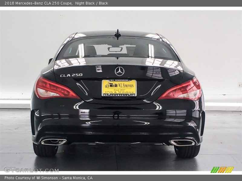 Night Black / Black 2018 Mercedes-Benz CLA 250 Coupe