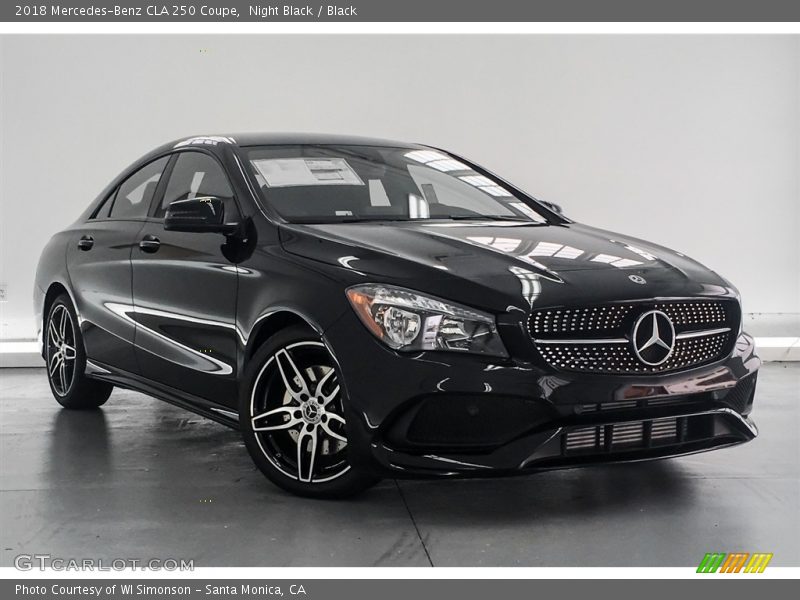 Night Black / Black 2018 Mercedes-Benz CLA 250 Coupe