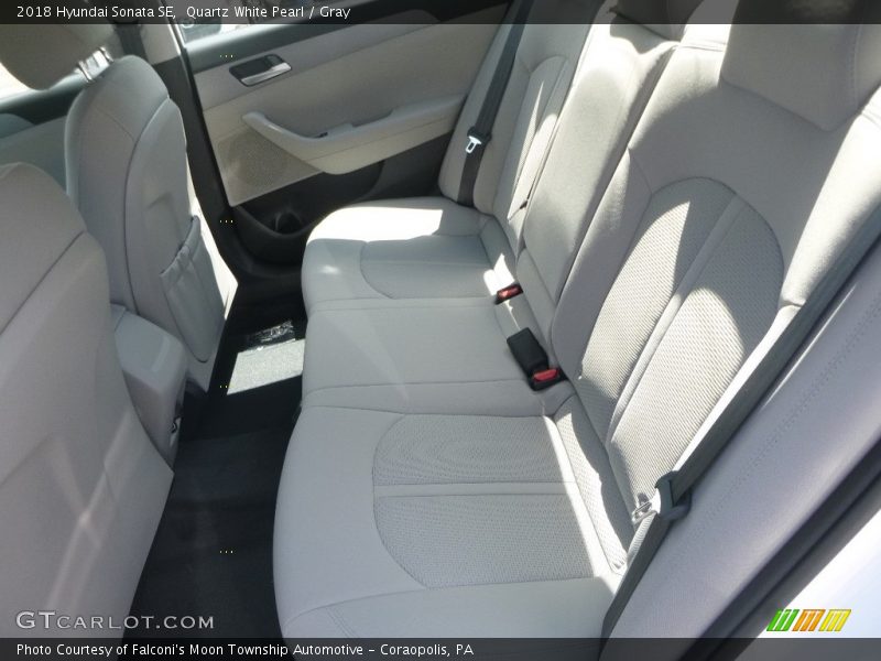Quartz White Pearl / Gray 2018 Hyundai Sonata SE