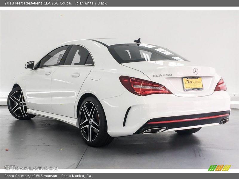 Polar White / Black 2018 Mercedes-Benz CLA 250 Coupe