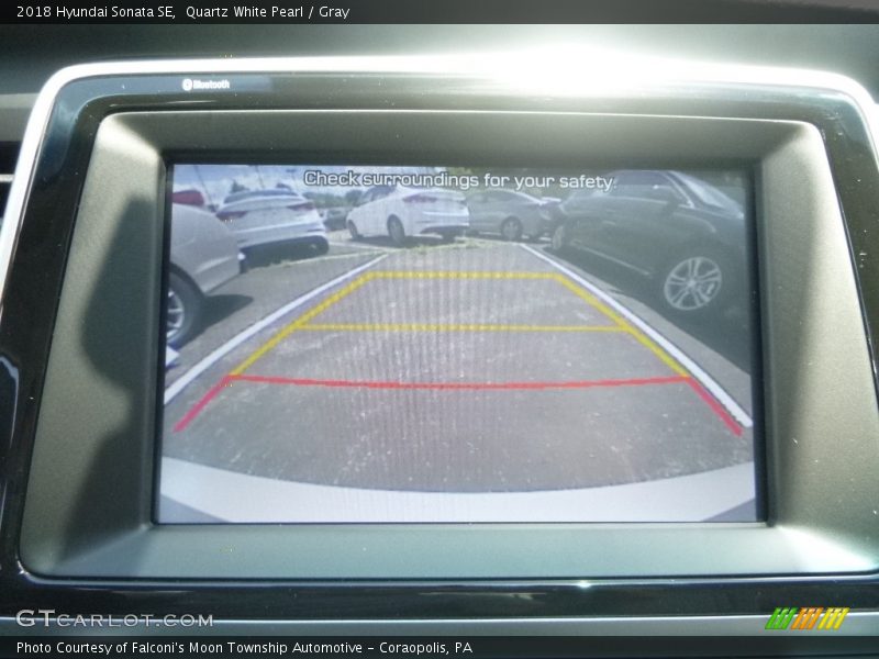 Quartz White Pearl / Gray 2018 Hyundai Sonata SE