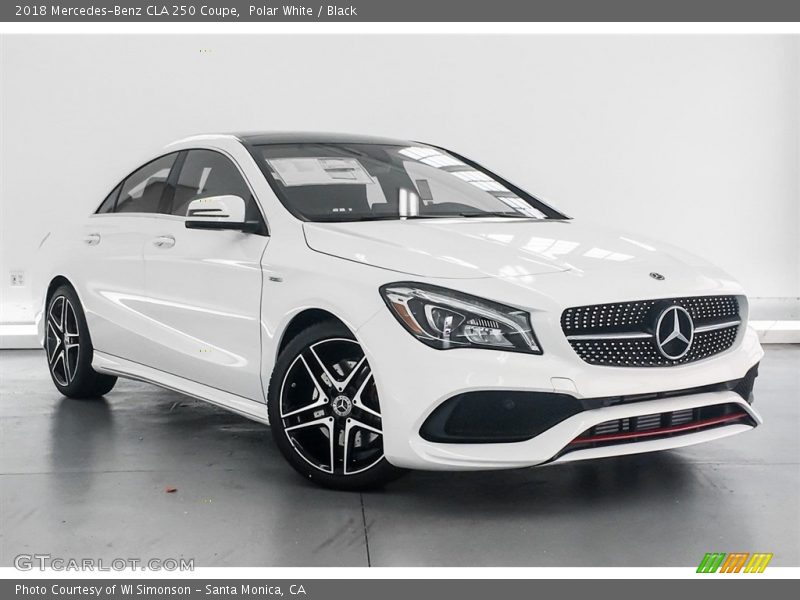 Polar White / Black 2018 Mercedes-Benz CLA 250 Coupe