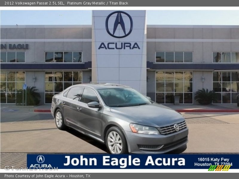 Platinum Gray Metallic / Titan Black 2012 Volkswagen Passat 2.5L SEL