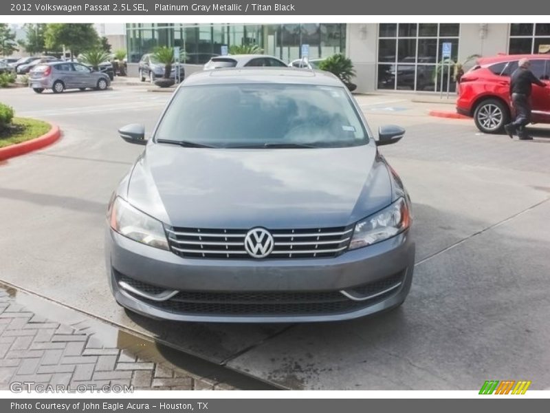 Platinum Gray Metallic / Titan Black 2012 Volkswagen Passat 2.5L SEL