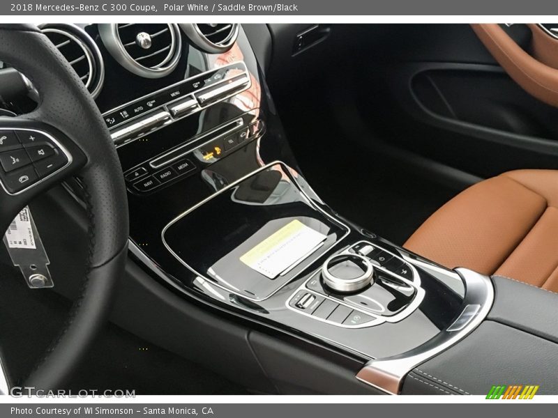 Polar White / Saddle Brown/Black 2018 Mercedes-Benz C 300 Coupe