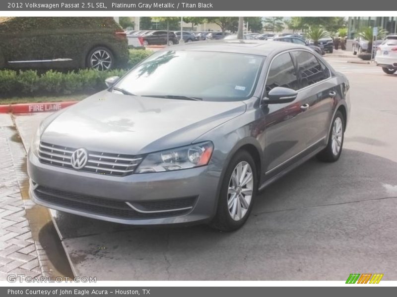 Platinum Gray Metallic / Titan Black 2012 Volkswagen Passat 2.5L SEL