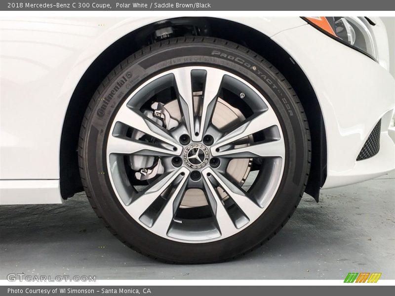 Polar White / Saddle Brown/Black 2018 Mercedes-Benz C 300 Coupe
